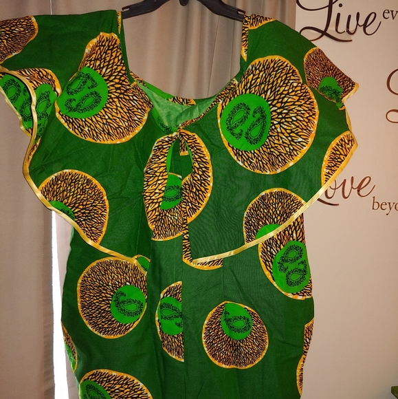 African Ankara dress hand made in Ghana - Picture 1 of 6